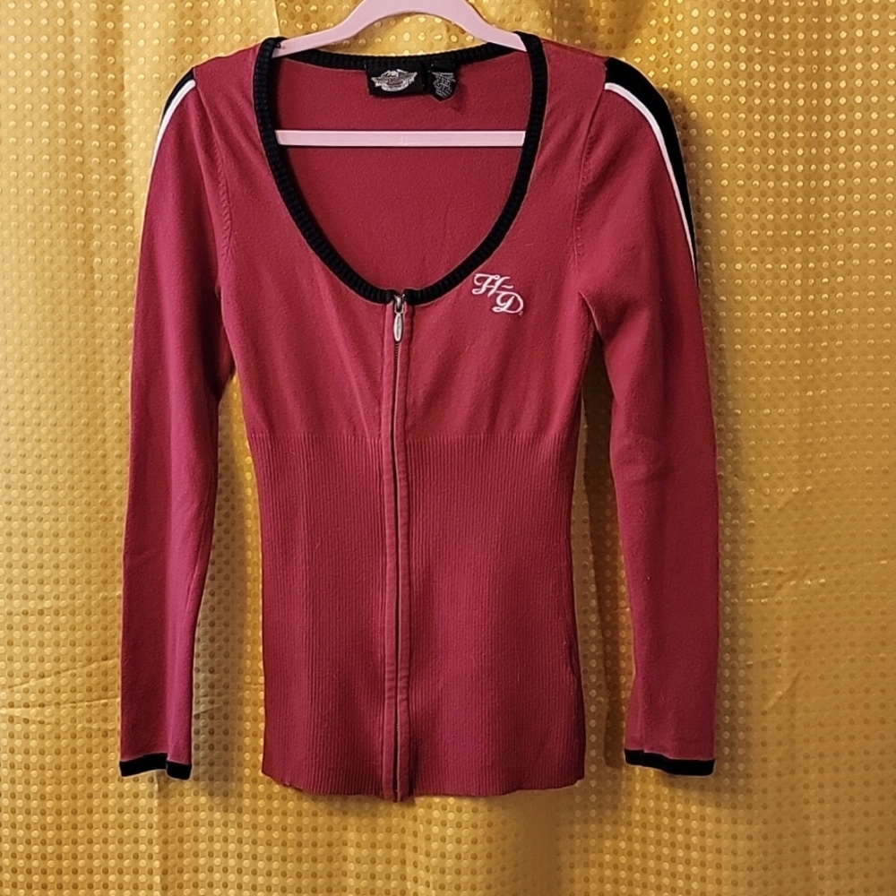 Harley Davidson red sweater Size M